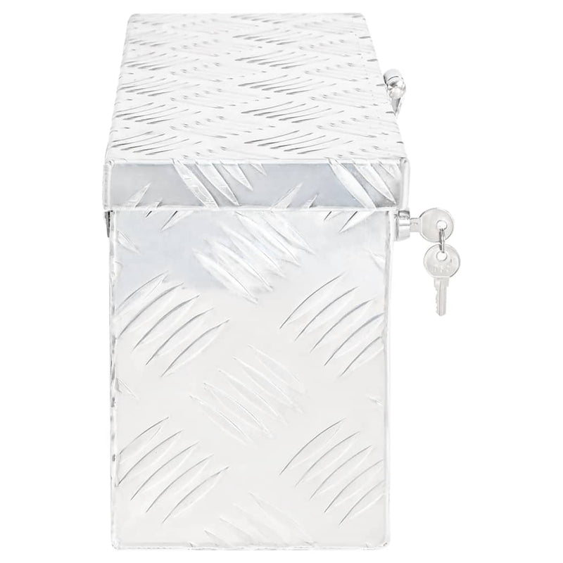 Load image into Gallery viewer, Vidaxl opbergbox 50x15x20,5 cm aluminium zilverkleurig
