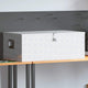 Vidaxl opbergbox 100x55x37 cm aluminium zilverkleurig