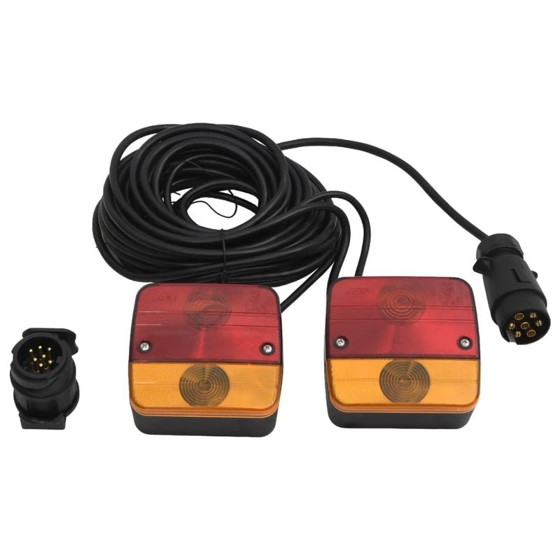 Load image into Gallery viewer, Vidaxl aanhangerlampen 2 st klassiek peertje 12 v 10,5x5x9,5 cm rood
