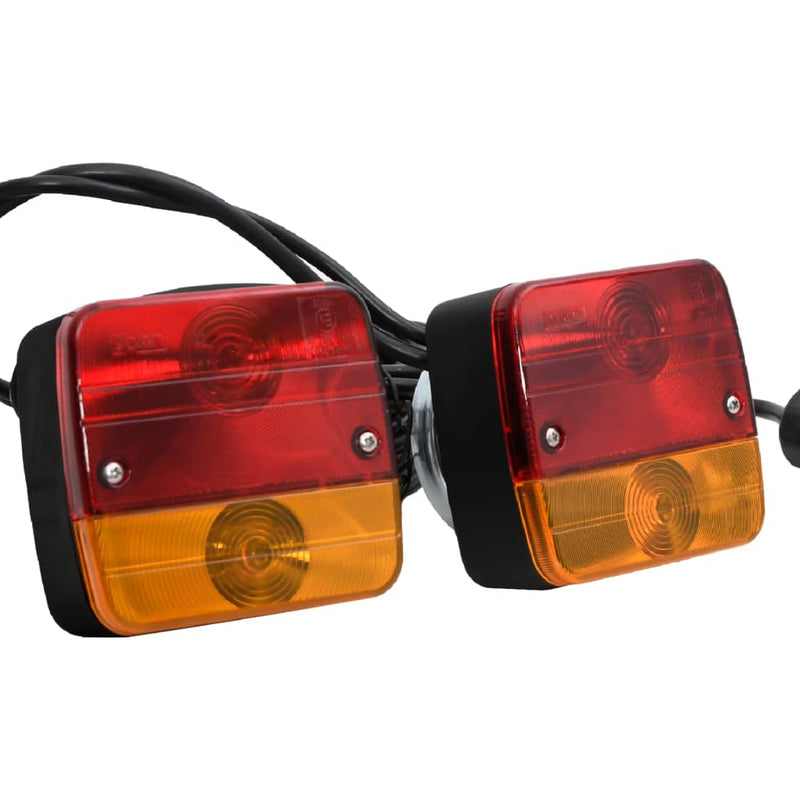 Load image into Gallery viewer, Vidaxl aanhangerlampen 2 st klassiek peertje 12 v 10,5x7,5x10 cm rood
