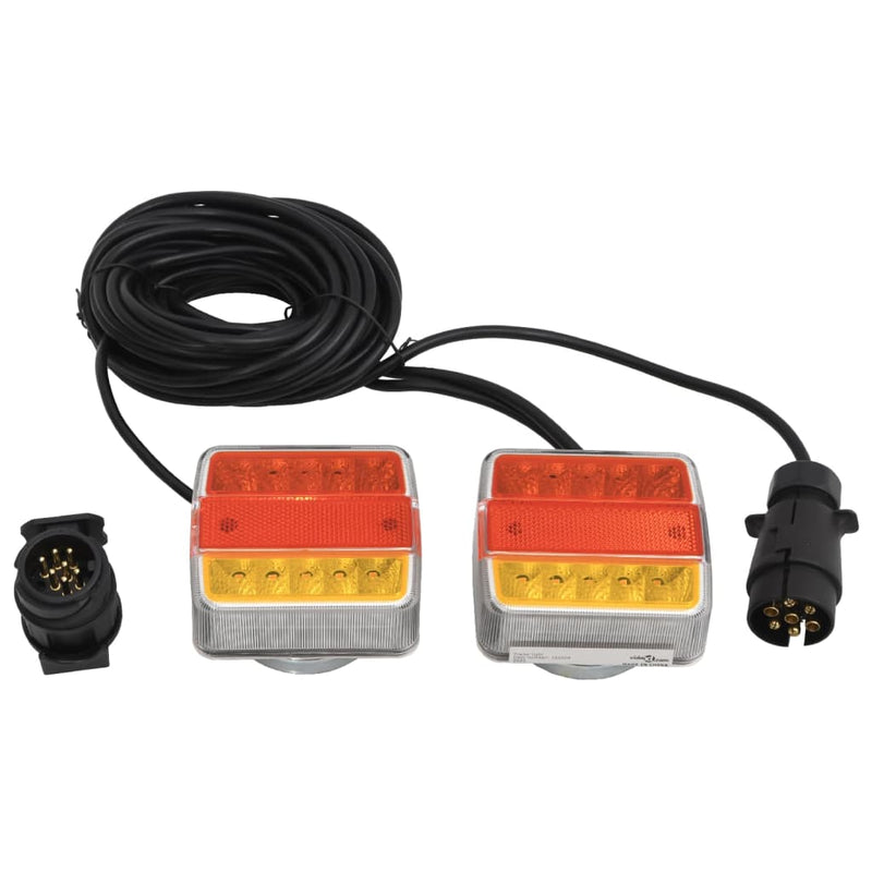 Load image into Gallery viewer, Vidaxl aanhangerlampen 2 st led-lamp 12 v 10,5x7,5x10 cm rood
