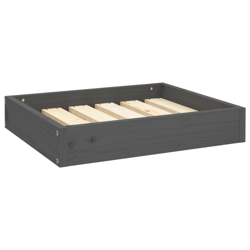 Load image into Gallery viewer, Vidaxl hondenmand 51,5x44x9 cm massief grenenhout grijs
