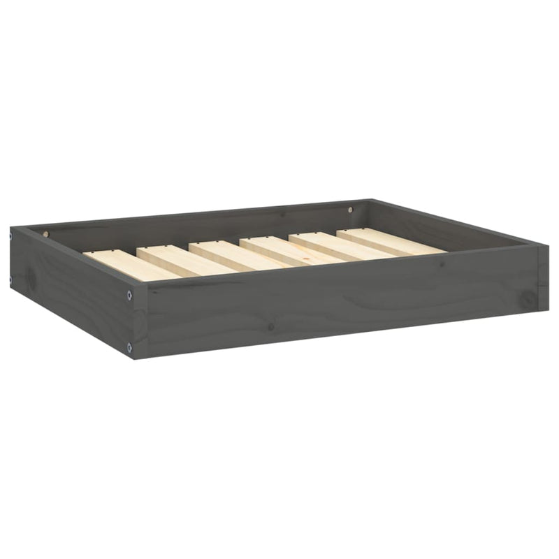 Load image into Gallery viewer, Vidaxl hondenmand 61,5x49x9 cm massief grenenhout grijs
