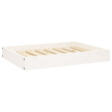 Vidaxl hondenmand 71,5x54x9 cm massief grenenhout wit