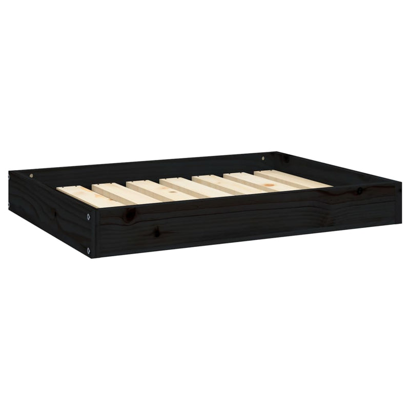 Load image into Gallery viewer, VidaXL Hondenmand 71,5x54x9 cm massief grenenhout zwart
