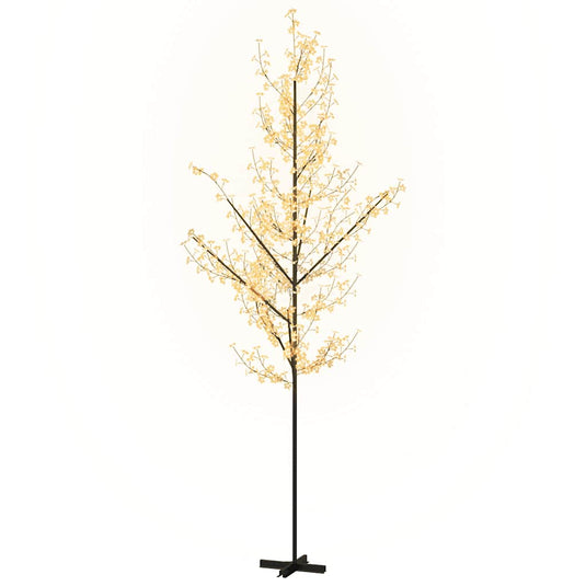 Vidaxl boom kersenbloesem 672 led's warmwit 400 cm