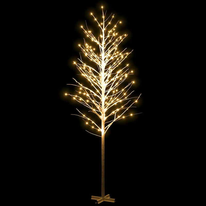 Load image into Gallery viewer, Vidaxl berkenboom led 672 led's warmwit 400 cm wit
