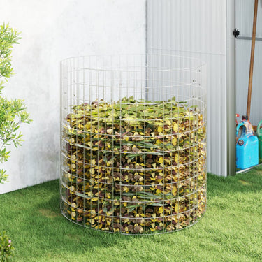 Vidaxl compostbak ø100x100 cm gegalvaniseerd staal