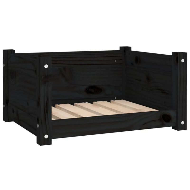 Load image into Gallery viewer, Vidaxl hondenmand 55,5x45,5x28 cm massief grenenhout zwart
