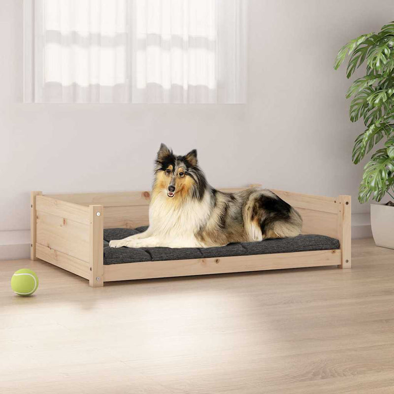 Load image into Gallery viewer, Vidaxl hondenmand 95,5x65,5x28 cm massief grenenhout
