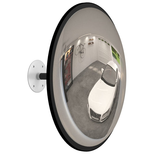 Vidaxl binnen verkeersspiegel convex zwart ø40 cm acryl