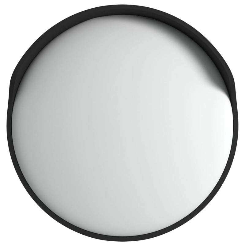 Load image into Gallery viewer, Vidaxl buiten convex verkeersspiegel zwart ø60 cm polycarbonaat
