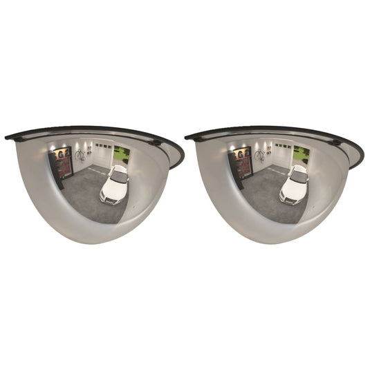 Vidaxl verkeersspiegel halve bol 2 st ø 30 cm acryl
