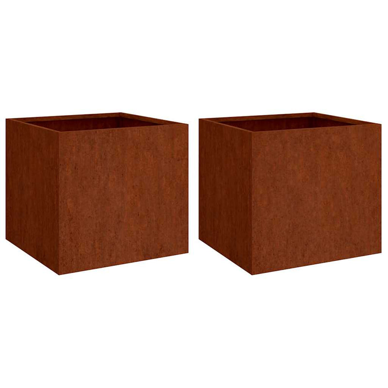 Load image into Gallery viewer, Vidaxl plantenbakken 2 st 32x30x29 cm cortenstaal
