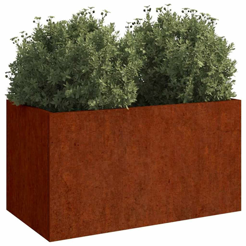 Load image into Gallery viewer, Vidaxl plantenbak 62x40x39 cm cortenstaal
