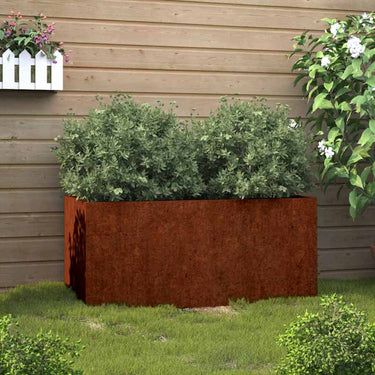 Vidaxl plantenbak 62x40x39 cm cortenstaal