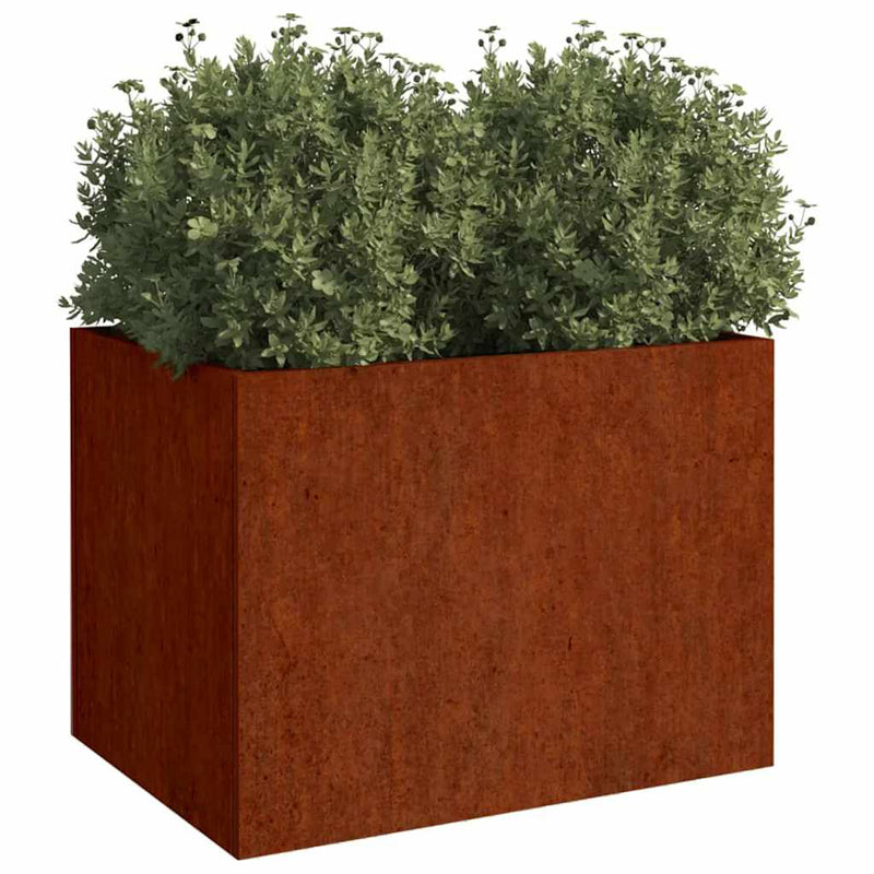 Load image into Gallery viewer, Vidaxl plantenbak 62x47x46 cm cortenstaal
