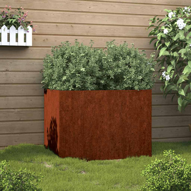 Load image into Gallery viewer, Vidaxl plantenbak 62x47x46 cm cortenstaal
