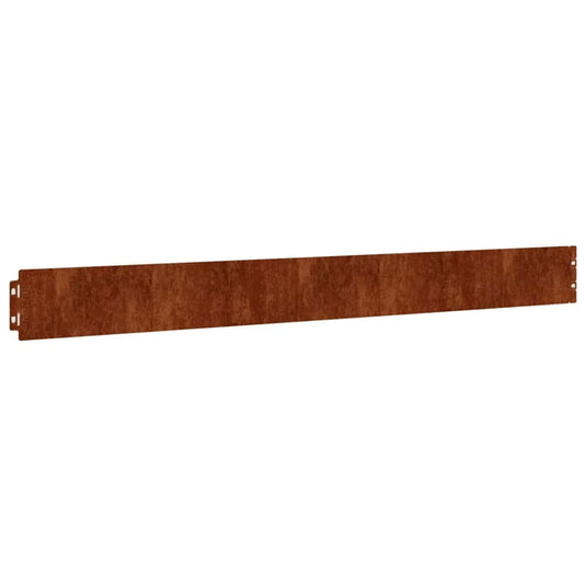 Vidaxl gazonranden 10 stuks 10x103 cm flexibel cortenstaal