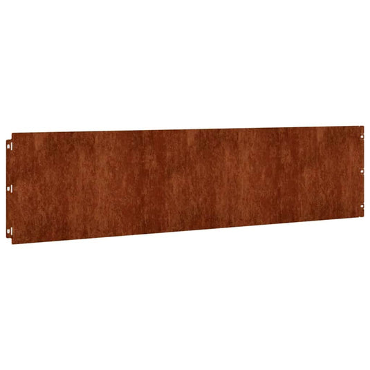 Vidaxl gazonranden 10 stuks 25x103 cm flexibel cortenstaal