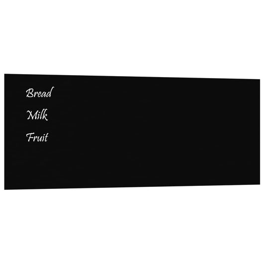 VidaXL Magneetbord voor aan de wand 100x40 cm gehard glas zwart