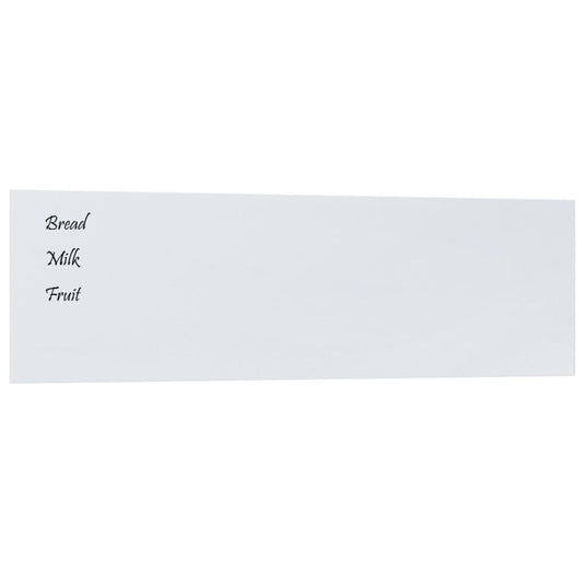 Vidaxl magneetbord voor aan de wand 100x30 cm gehard glas wit
