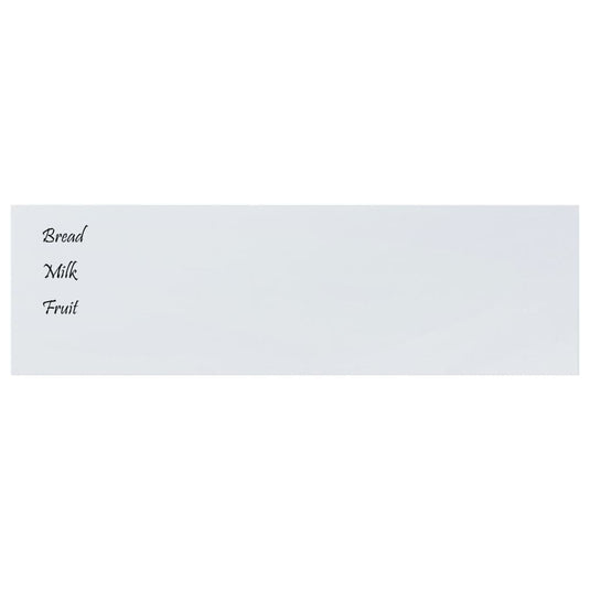 Vidaxl magneetbord voor aan de wand 100x30 cm gehard glas wit