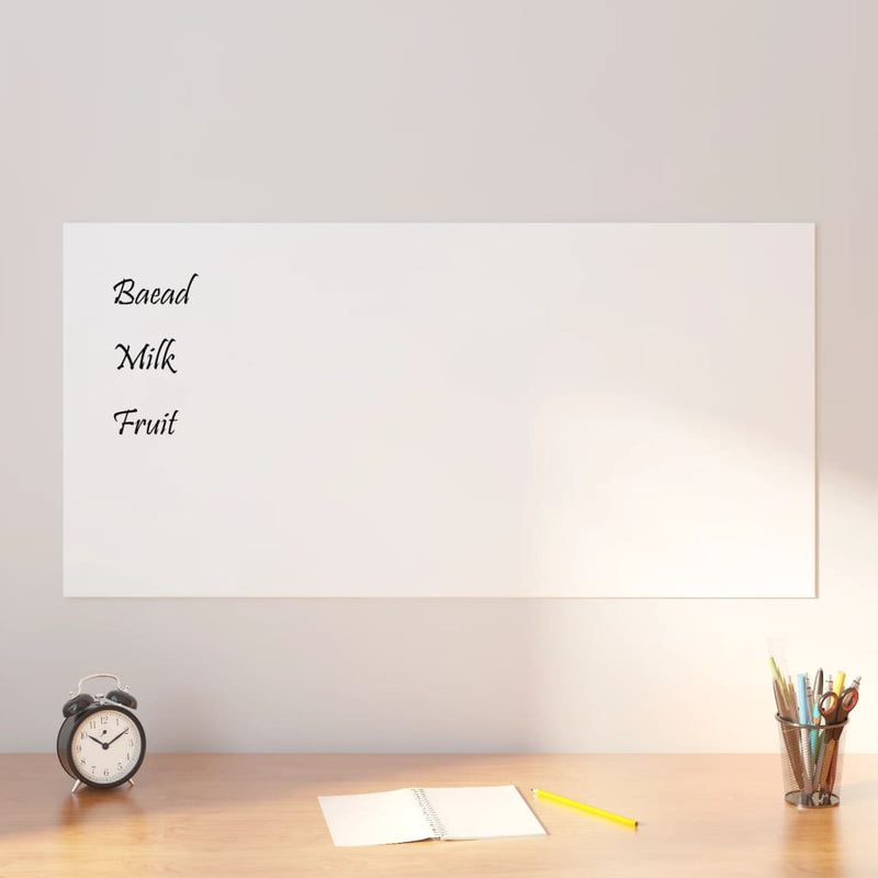 Load image into Gallery viewer, VidaXL Magneetbord voor aan de wand 100x50 cm gehard glas wit
