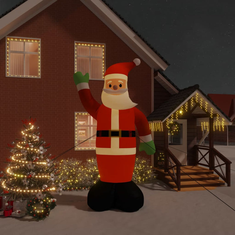 Load image into Gallery viewer, VidaXL Kerstman opblaasbaar met LED's 475 cm
