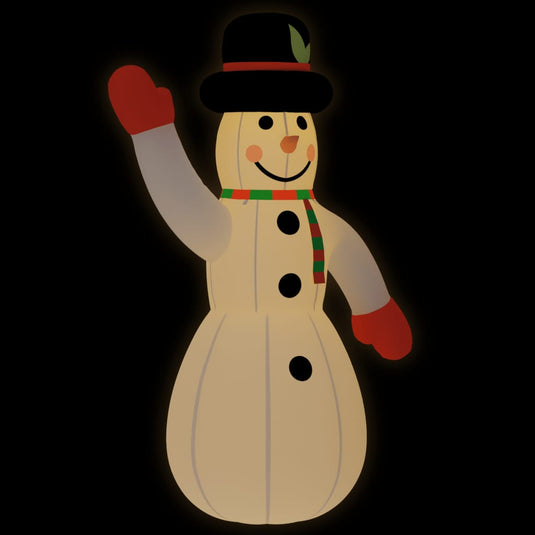 Vidaxl sneeuwpop opblaasbaar met led's 370 cm