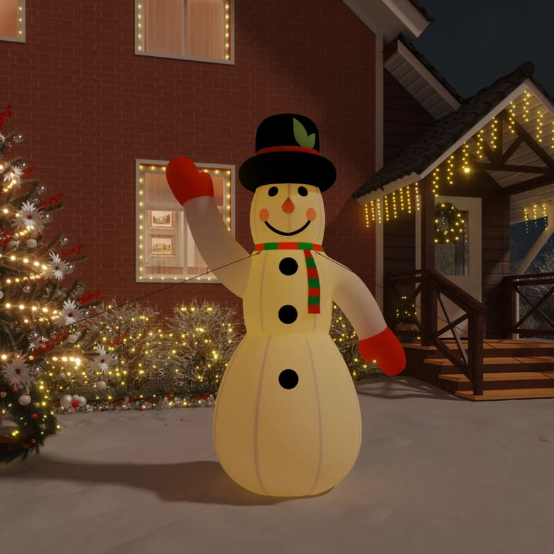 Load image into Gallery viewer, Vidaxl sneeuwpop opblaasbaar met led's 370 cm
