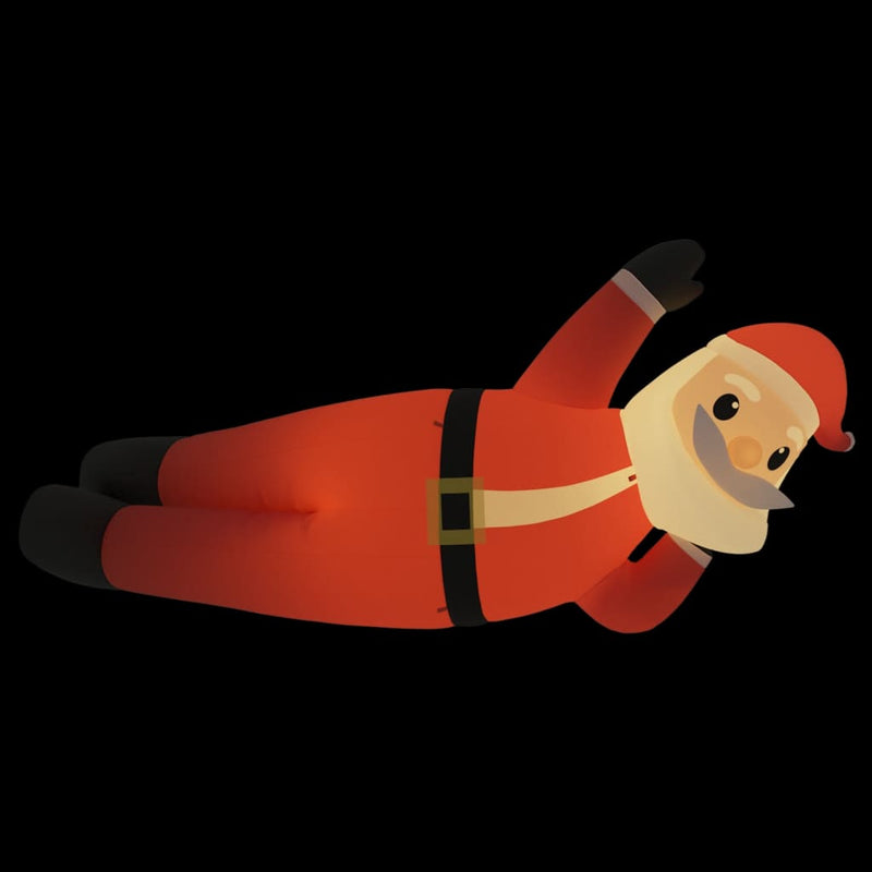 Load image into Gallery viewer, VidaXL Kerstman liggend met LED's opblaasbaar 160 cm
