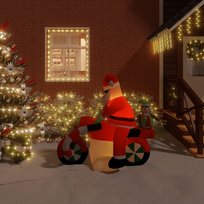 Load image into Gallery viewer, VidaXL Kerstman opblaasbaar LED 156 cm
