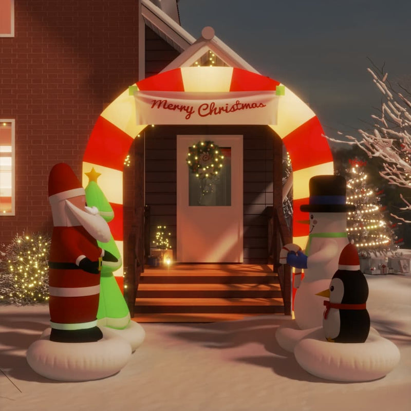 Load image into Gallery viewer, Vidaxl kerstboog opblaasbaar met led's 260 cm
