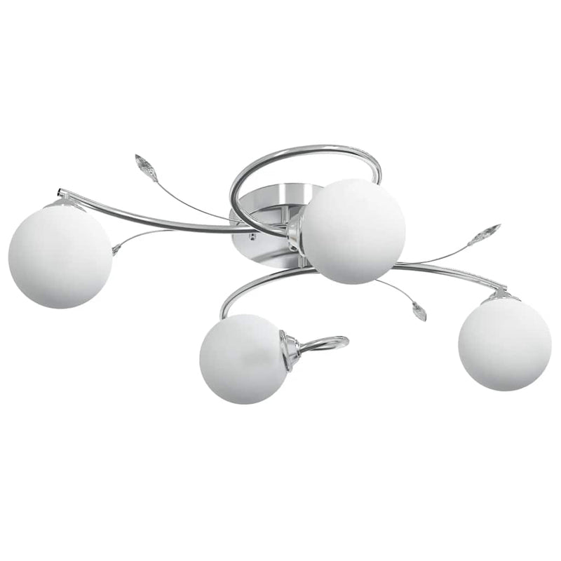 Load image into Gallery viewer, Vidaxl plafondlamp met glasbollen rond 4xg9
