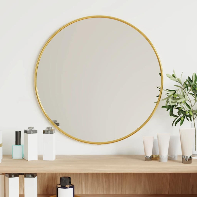 Load image into Gallery viewer, Vidaxl wandspiegel rond ø40 cm goudkleurig
