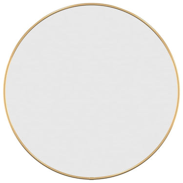 Vidaxl wandspiegel rond ø50 cm goudkleurig