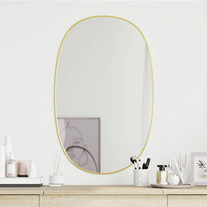 Vidaxl wandspiegel 80x50 cm goudkleurig