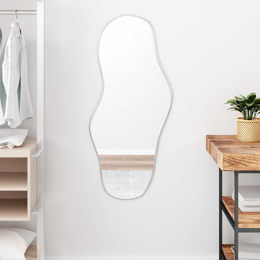 Vidaxl wandspiegel 100x45 cm zilverkleurig