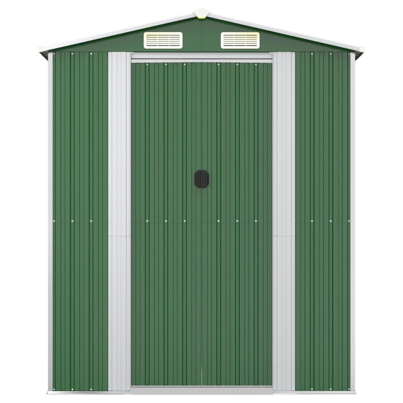 Load image into Gallery viewer, VidaXL Tuinschuur 192x108x223 cm gegalvaniseerd staal groen
