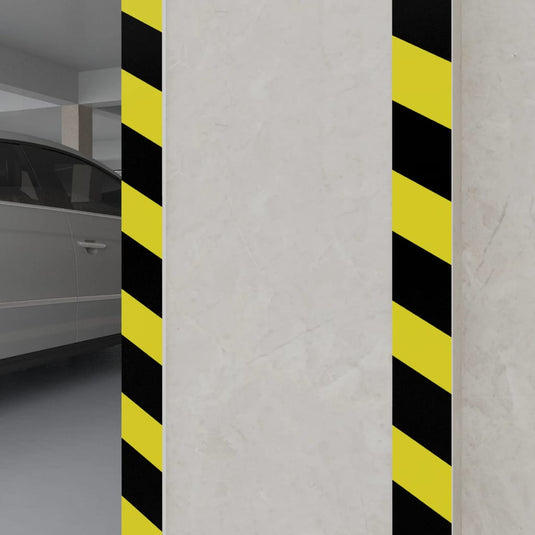 VidaXL Muurbeschermers 6 st 50x10x2 cm EVA-schuim geel en zwart