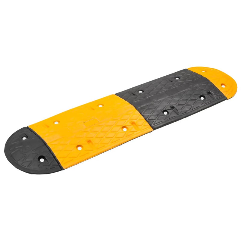 Load image into Gallery viewer, Vidaxl verkeersdrempel 129x32,5x4 rubber geel en zwart
