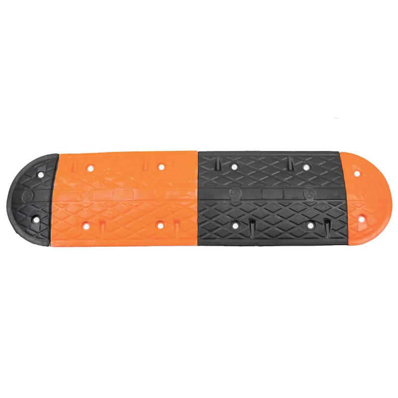 Load image into Gallery viewer, Vidaxl verkeersdrempel 129x32,5x4 rubber geel en zwart
