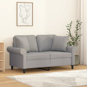 Vidaxl sierkussens 2 st 40x40 cm stof lichtgrijs