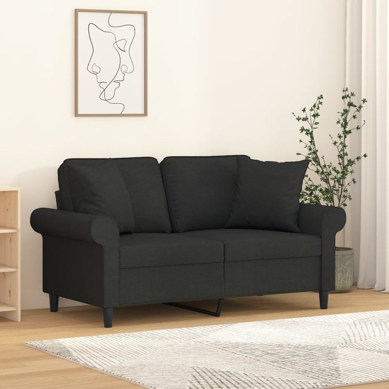 Load image into Gallery viewer, Vidaxl sierkussens 2 st 40x40 cm stof zwart
