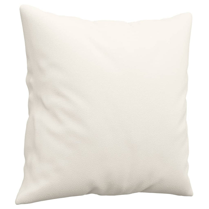 Load image into Gallery viewer, Vidaxl sierkussens 2 st 40x40 cm kunstleer crèmekleurig
