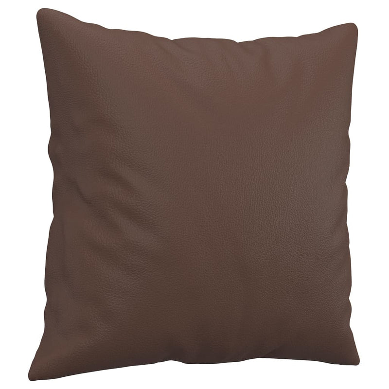 Load image into Gallery viewer, Vidaxl sierkussens 2 st 40x40 cm kunstleer bruin
