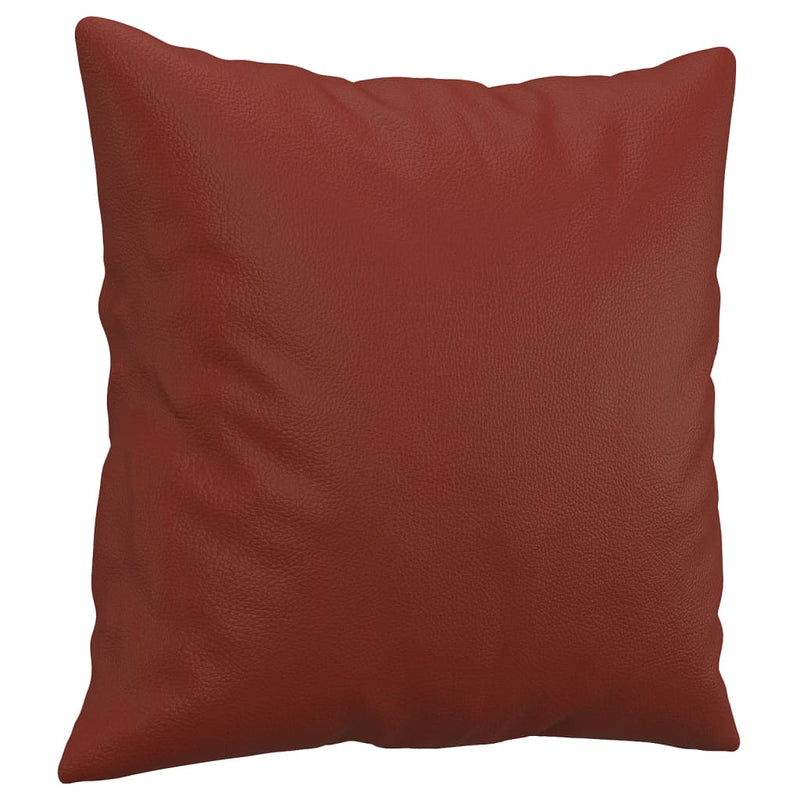 Load image into Gallery viewer, Vidaxl sierkussens 2 st 40x40 cm kunstleer wijnrood
