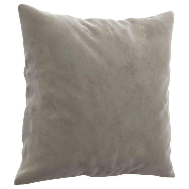Load image into Gallery viewer, Vidaxl sierkussens 2 st 40x40 cm fluweel lichtgrijs

