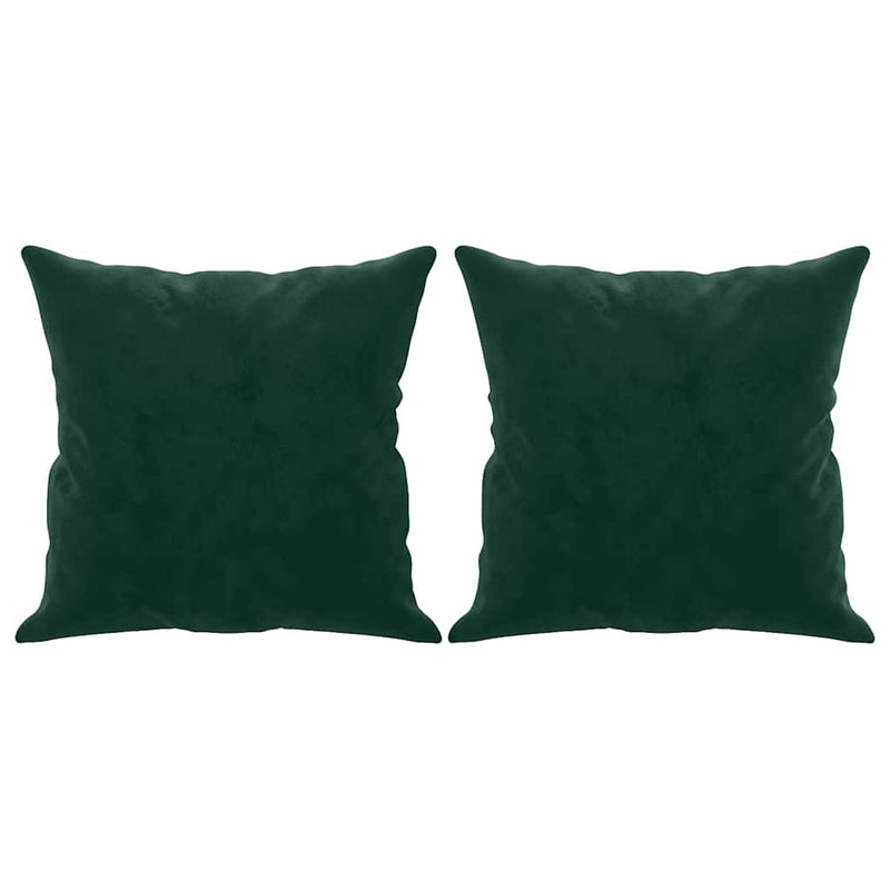 Load image into Gallery viewer, Vidaxl sierkussens 2 st 40x40 cm fluweel donkergroen

